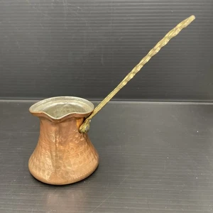 Beautiful hammered copper Turkish coffee pot with alloy, - Picture 1 of 7