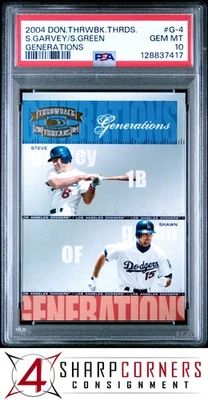 2004 DONRUSS THROWBACK THREADS GENERATIONS #G-4 STEVE GARVEY #/1500 POP 1 PSA 10 - Image 1 of 3