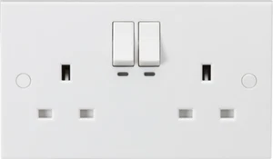Knightsbridge Smart 13A 2 Gang Socket SN9KW - Picture 1 of 1