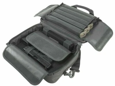 VISM Double Pistol Range Bag Discreet Lunch Box Pistol Go Bag Tactical GRAY - Image 1 of 4