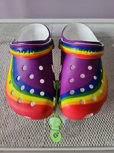 Nuevo con etiquetas Rainbow Crocs Hombre 6/Mujer 8 - Imagen 1 de 4