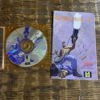 Wolfenstein 3D Panasonic 3DO (1995) Tested w/ Manual Nice Disc - Image 1 of 4