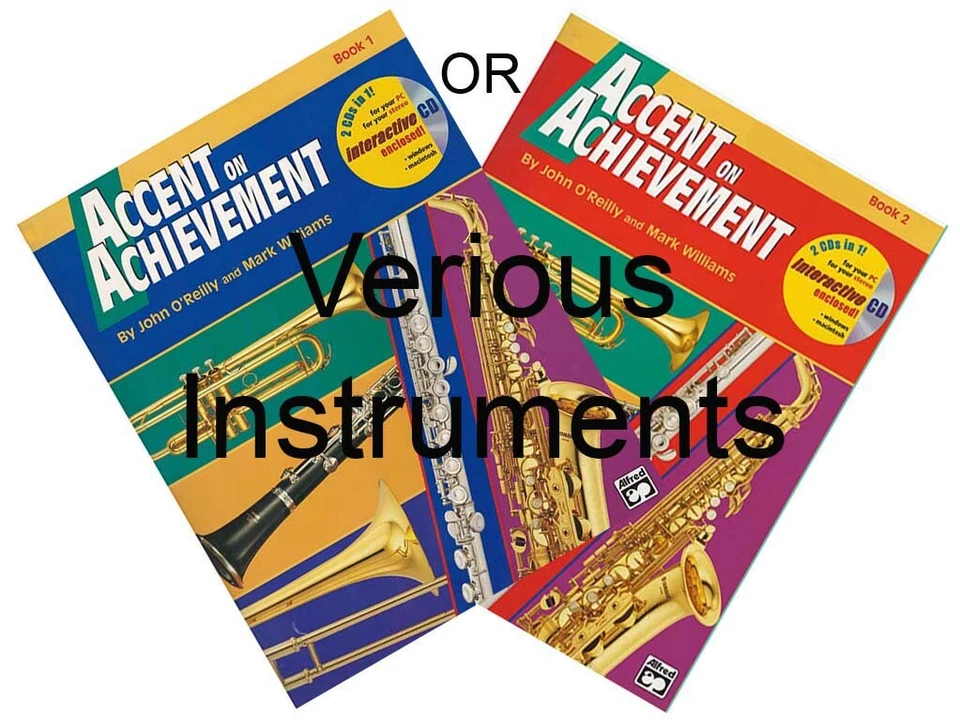 Accent on Achievement  VARIOUS DIFFERENT Instruments Bk 1 or 2 - Image 1 of 1