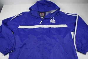 Chaqueta cortavientos Essex Game Day Indianapolis Colts para hombre talla M azul cremallera completa - Imagen 1 de 9