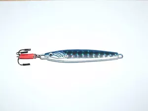 FFT PRO 60g BLUE STINGER SPINNER JIG LURE MACKEREL COD BASS BOAT SEA FISHING - Picture 1 of 3