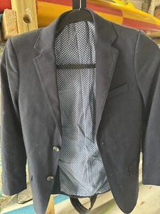 Boys T.O. Collection Blue Lined Suit Jacket Classic Size 11 - Picture 1 of 6