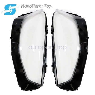 Left & Right Headlight Lens Covers For Mercedes-Benz S-Class W223 2021 2022 2023 - Image 1 of 4
