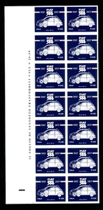 Italia 2017 : Fiat 500 - blocco di 14 valori - nuovo non linguellati - Foto 1 di 1