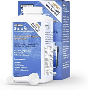SinuAir Powder Irrigation Solution, 300g Bottle - Use with SinuPulse Elite - Picture 1 of 11