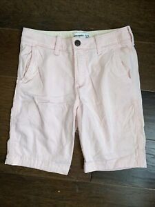 Abercrombie Shorts Boys Soft Pink Chino Classic Cotton Casual Size 13/14