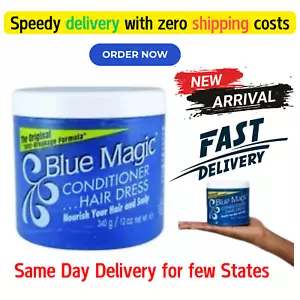 Blue Magic nourishing Hair Dress Anti-Breakage Formula Daily Conditioner, 12 OZ. - Picture 1 of 4
