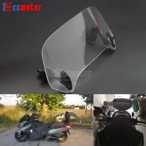 Adjustable Windshield Clip-On Extension Windscreen Spoiler Air Deflector Screen - Picture 1 of 10