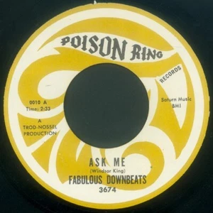 Fabulous Downbeats: Ask Me b/w Life Goes On - Original 45 1968 NEW Copies RARE! - Picture 1 of 2