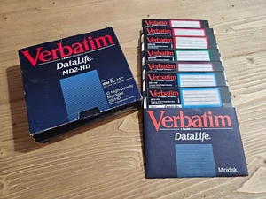 FLOPPY DISK 5.25 Verbatim Datalife, 7 Floppy con Microsoft C per programmatori - Afbeelding 1 van 8