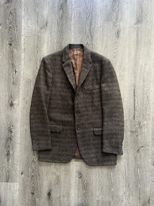 VTG Sears Harris Tweed Scottish Pure Wool Blazer Size M - Picture 1 of 5