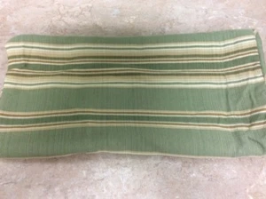 CHARTER CLUB SHAM GREEN BEIGE STRIPE EURO 26" SQUARE PIPING COUNTRY 100% COTTON - Picture 1 of 12