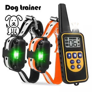 Anti Bark Pet Dog Training Collar Remote Control Obedience Collar E Collar USB - Picture 1 of 16