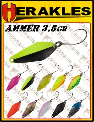 Ondulante Herakles Spoon AMMER gr.3,5 artificiale monoamo trota lago area game