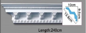 2.4 METER COVING PRINCE CORNICE CEILING VICTORIAN DESIGN DECOR PLASTER ORNATE - Picture 1 of 5