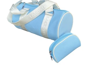 LACOSTE SHOULDER BAG Compact Mini Vintage L61 Classic 21 Sky Blue NEW - Picture 1 of 3
