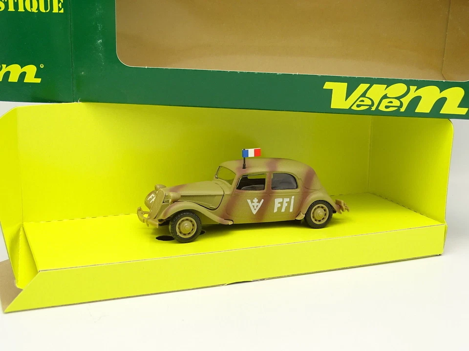 Verem Military Army 1/43 - Citroen Traction FFI 1944 Camouflage - Image 1 of 1
