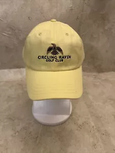 Baseballmütze Kappe Circling Raven Golfschläger gelb gesticktes Logo Größe S/M - Bild 1 von 10
