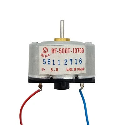 Mabuchi Cassette Tape Deck Mini Spindle DC Motor RF-500T-10750 2V to 12VDC - Image 1 of 4