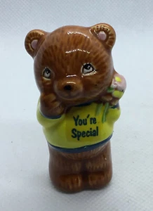 Vintage 2.5” Enesco? Hallmark? Porcelain Ceramic Bear Miniature You’re Special - Picture 1 of 8
