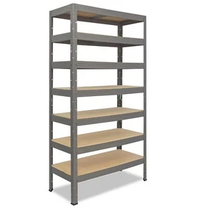 shelfplaza PRO Metallregal Schwerlastregal grau, 230 cm hoch, 62 Varianten - Bild 1 von 8