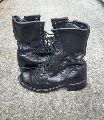 Botas Harley Davidson Mujer 7 Negras Motociclista Punk Con Cordones Cremallera Lateral 88417 Foto 1 de 4