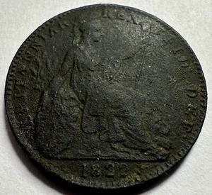 1822 Great Britain Farthing & Free No Date Farthing From 1830’s - George IV - Picture 1 of 4