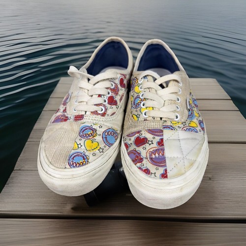 Vans Anaheim Factory Sneakers Uomo 10 Autentiche 44 DX Positività Patchwork Bianco