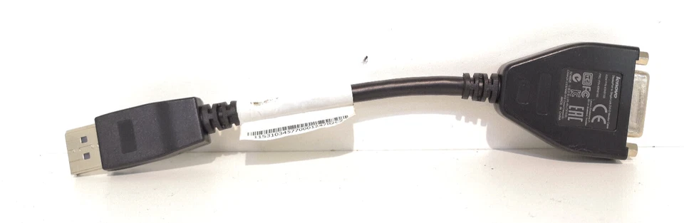 Original Lenovo DP DisplayPort auf DVI Kabel Adapter Umwandler 43N9160 , 43N9159 - Bild 1 von 4