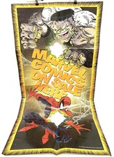 Vintage 1990 Marvel Comics On Sale Here Spiderman Hulk RARE Dealer Poster 24x48