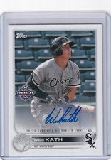Wes Kath 2022 Topps Pro Debut MiLB Base Auto/Autograph PD-63