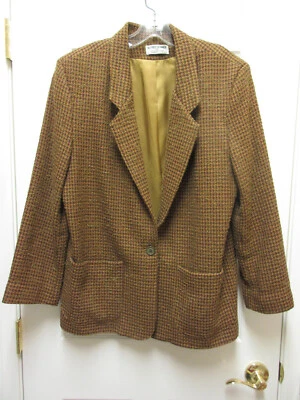 Blazer Traje Chaqueta 12 Lana Vintage ALFRED DUNNER Para Mujer Multicolor Hecho en EE. UU. Foto 1 de 4