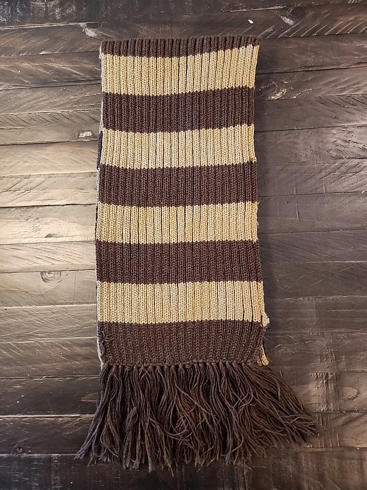  Bufanda 100% Acrílico - 8" x 65" Marrón y Verde Rayas Foto 1 de 1