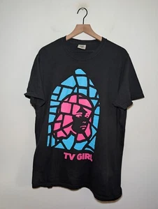 VTG TV Girl Band Tour Cotton Black Large Shirt Comfort Colors - Bild 1 von 6