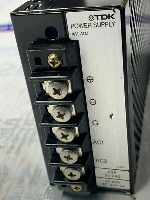 TDK POWER SUPPLY UNIT  ESR 24-2R0 AC100V DC24V 2A - Image 1 of 3