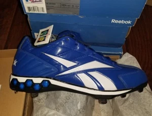 NEW Reebok Mens High N Tight II Low Hex Metal Baseball Cleats Size 13.5 Blue $90 - Picture 1 of 3