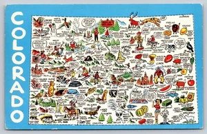 Greetings From Colorado. Map Style - Picture 1 of 2