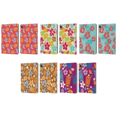 HEAD CASE DESIGNS HAWAIIAN PATTERNS LEATHER BOOK WALLET CASE FOR APPLE iPAD - Image 1 of 4