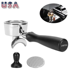 58mm Espresso Portafilter For Gaggia Double Spout Two Ears Filter W/Puck Screen - Picture 1 of 12