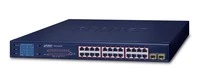 Planet GSW-2620VHP - Switch - 24 x 10/100/1000 (PoE+) + 2 x Gigabit SFP - Image 1 of 1