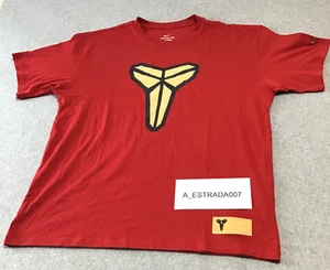 Nike Kobe Max 90 Camiseta Manga Corta Calce Suelto Rojo Mamba Para Hombre Talla Grande Nueva Sin Etiquetas - Imagen 1 de 8