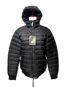 NWT PAJAR Maxwell Men's S Down Puffer Coat Black Reversible Camo Hooded Winter - Picture 1 of 22