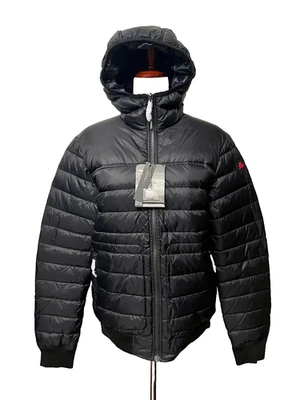 NWT PAJAR Maxwell Men's S Down Puffer Coat Black Reversible Camo Hooded Winter - Image 1 of 4