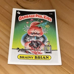 1985 Topps Garbage Pail Kids GPK Series 2 # 72b Brainy Brian - Picture 1 of 3