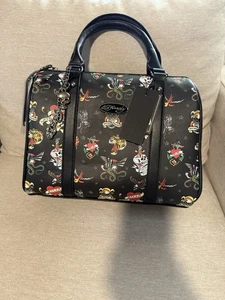 Ed Hardy Love Kills Slow Umhängetasche Crossbody Iconic Tattoo Tasche - Bild 1 von 14