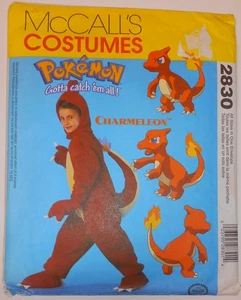Vintage McCall's Costume Pattern POKEMON Charmeleon #2830 All Sizes- COMPLETE - Picture 1 of 1